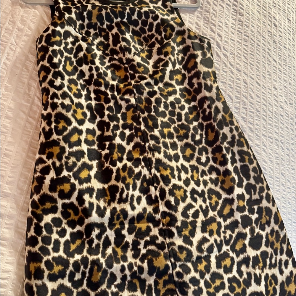 Leopard Print Sleeveless Dress